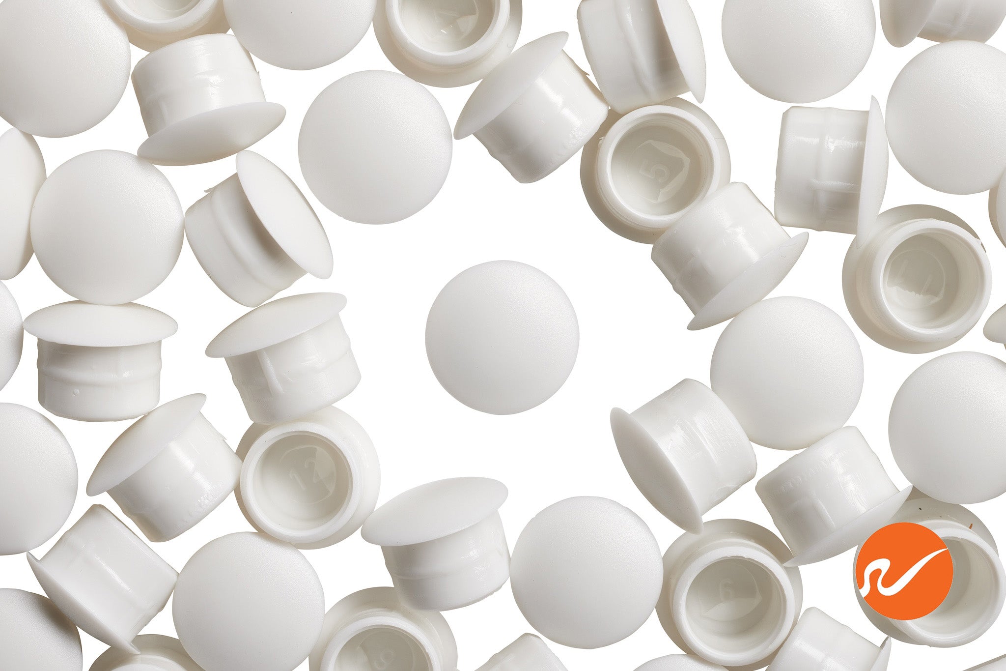 12mm White Hole Plugs - WidgetCo