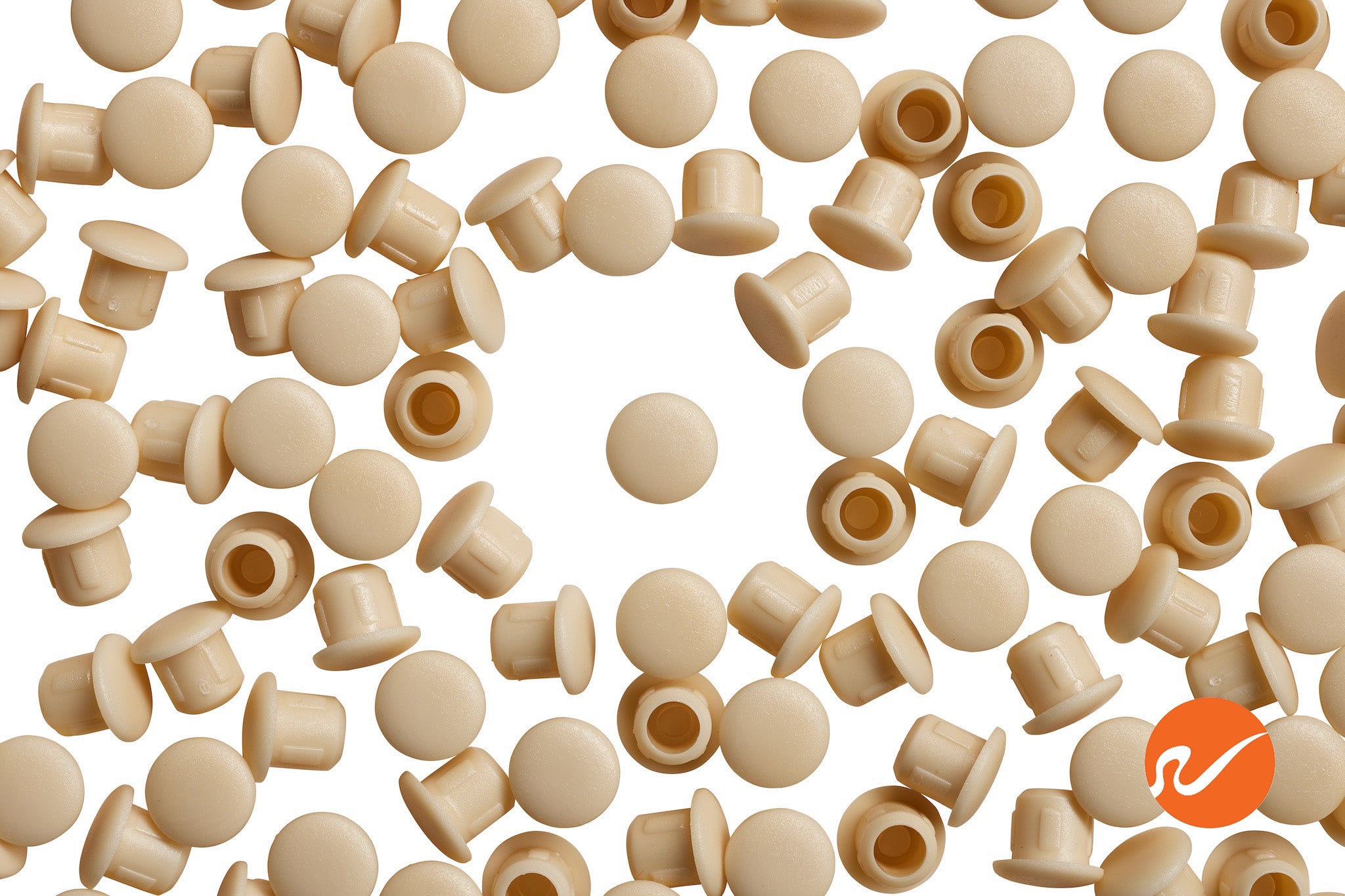 1/4" Almond Hole Plugs