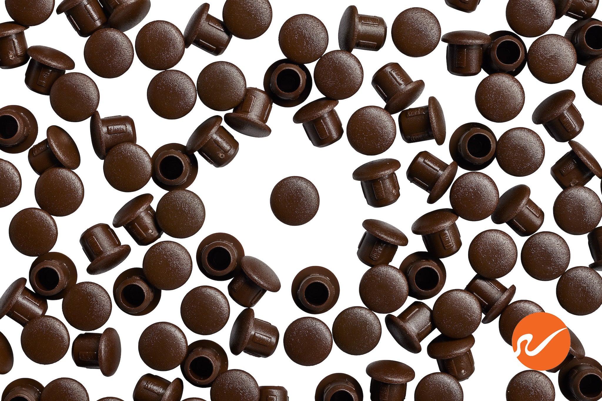1/4" Dark Brown Hole Plugs