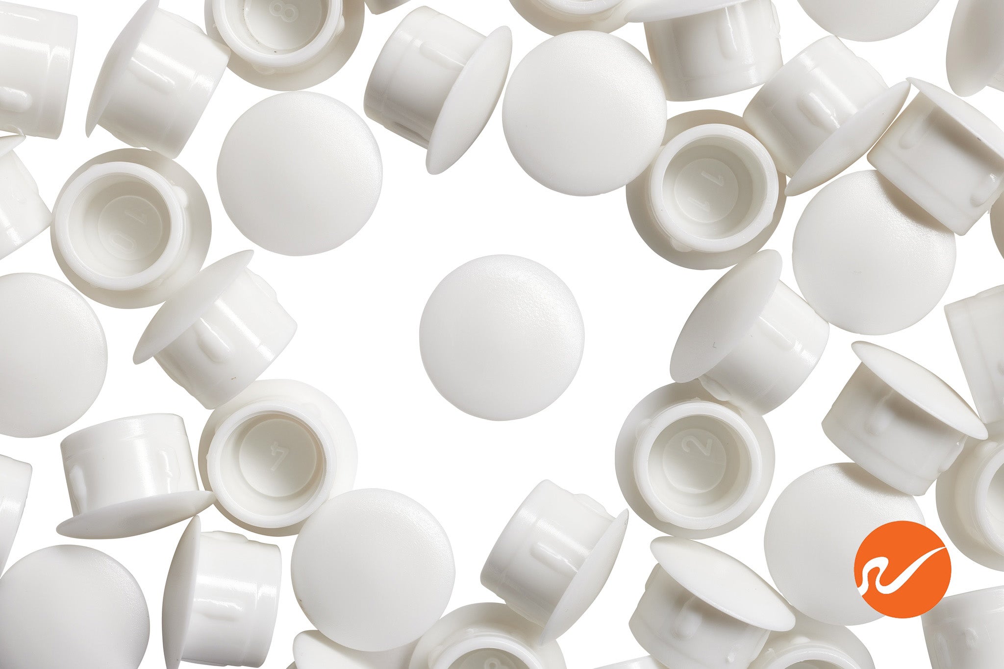 1/2" White Hole Plugs - WidgetCo
