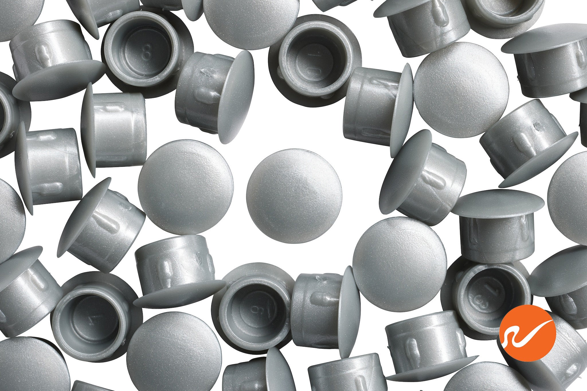 1/2" Aluminum Grey Hole Plugs - WidgetCo
