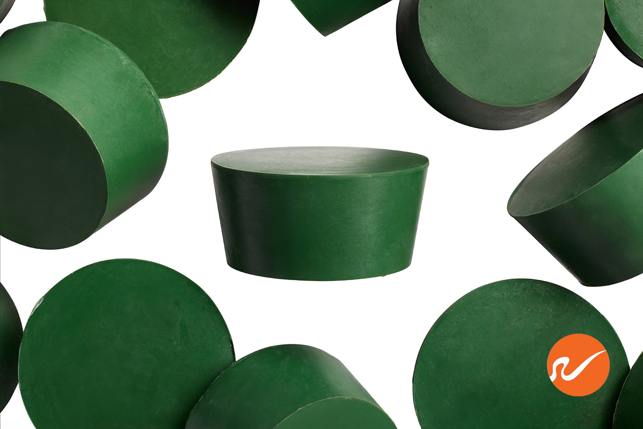 #11 Green Neoprene Rubber Stoppers - WidgetCo