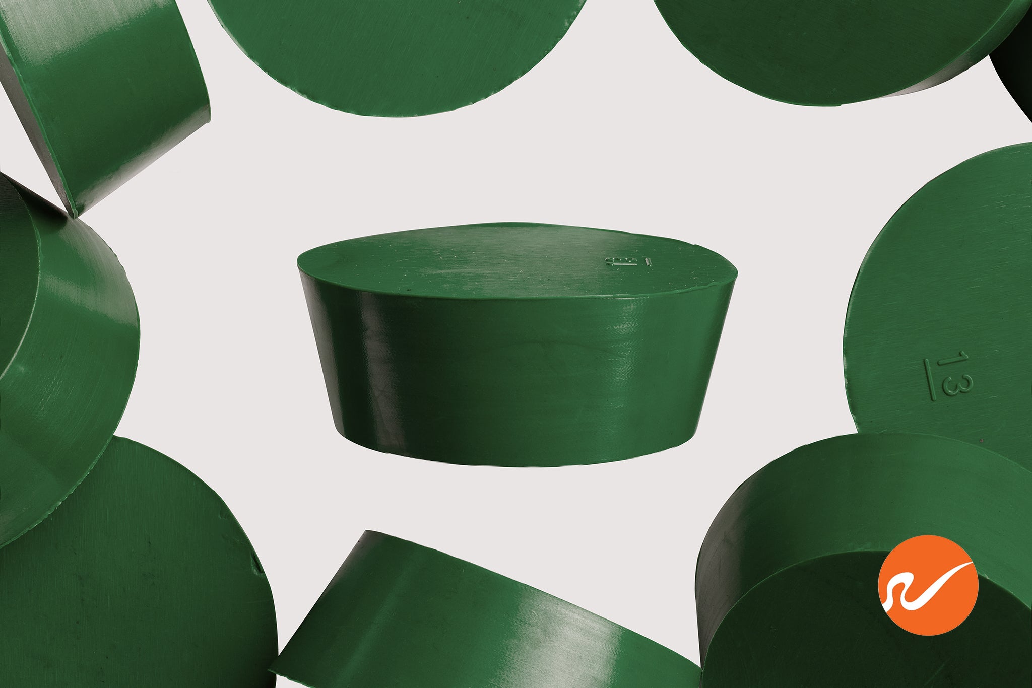 #13 Green Neoprene Rubber Stoppers - WidgetCo