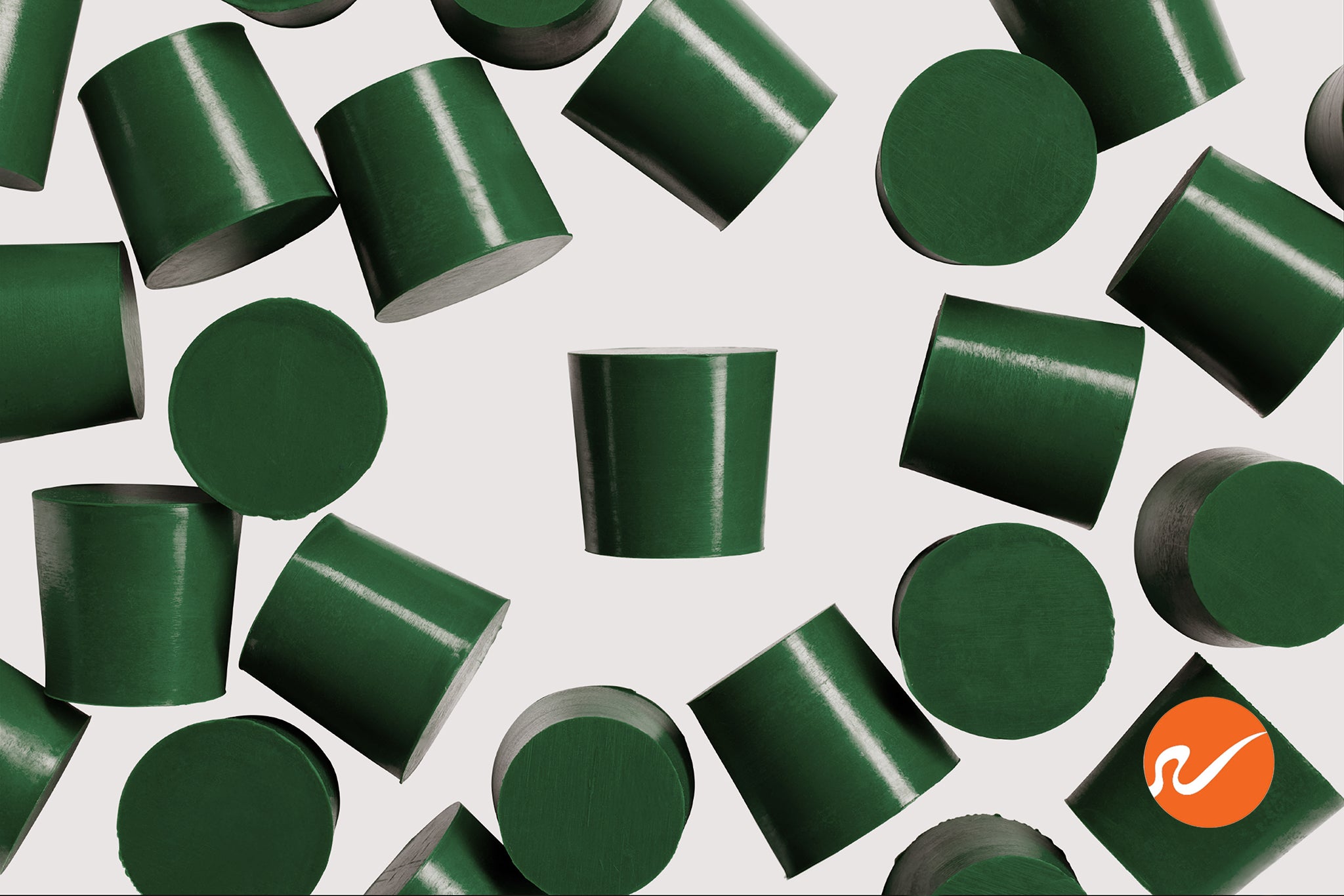 #5 Green Neoprene Rubber Stoppers - WidgetCo
