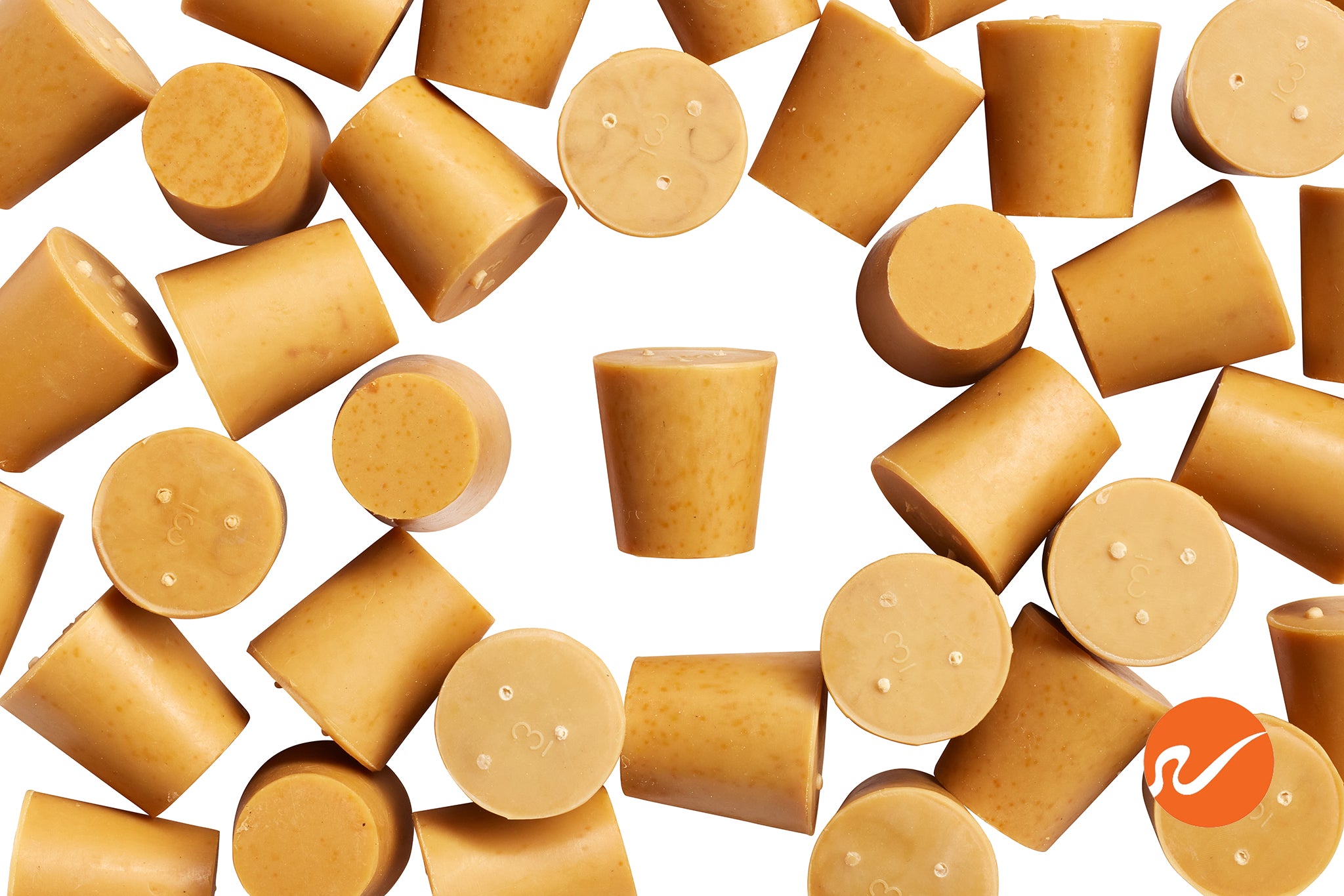 #3 Pure Gum Rubber Stoppers - WidgetCo