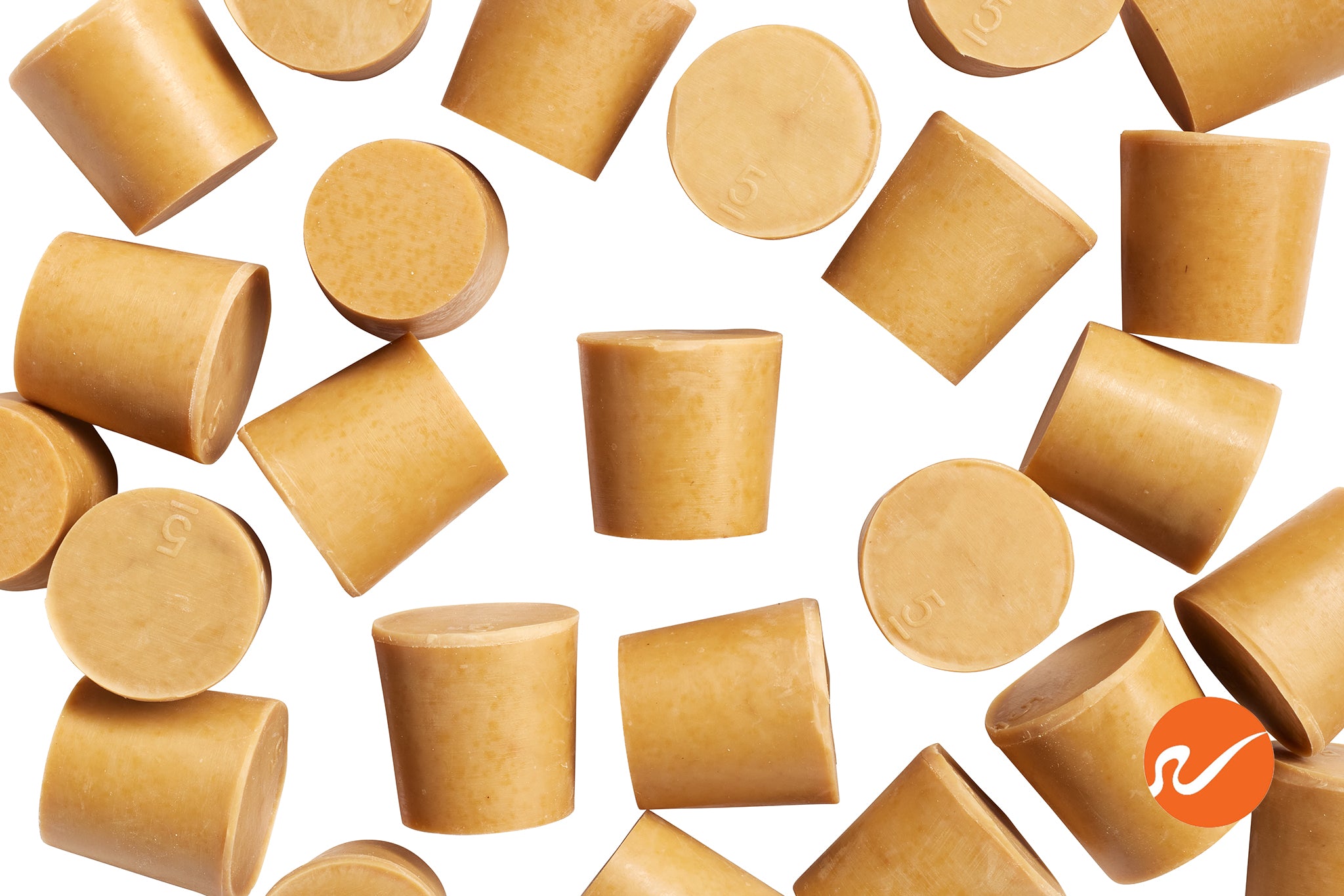 #5 Pure Gum Rubber Stoppers - WidgetCo