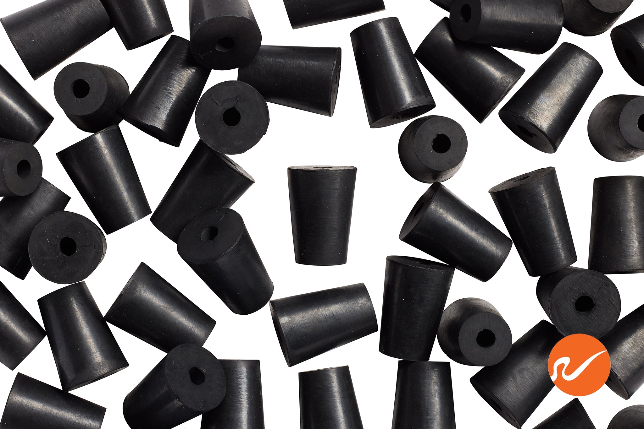 #1 Rubber Stoppers with 1 hole - WidgetCo