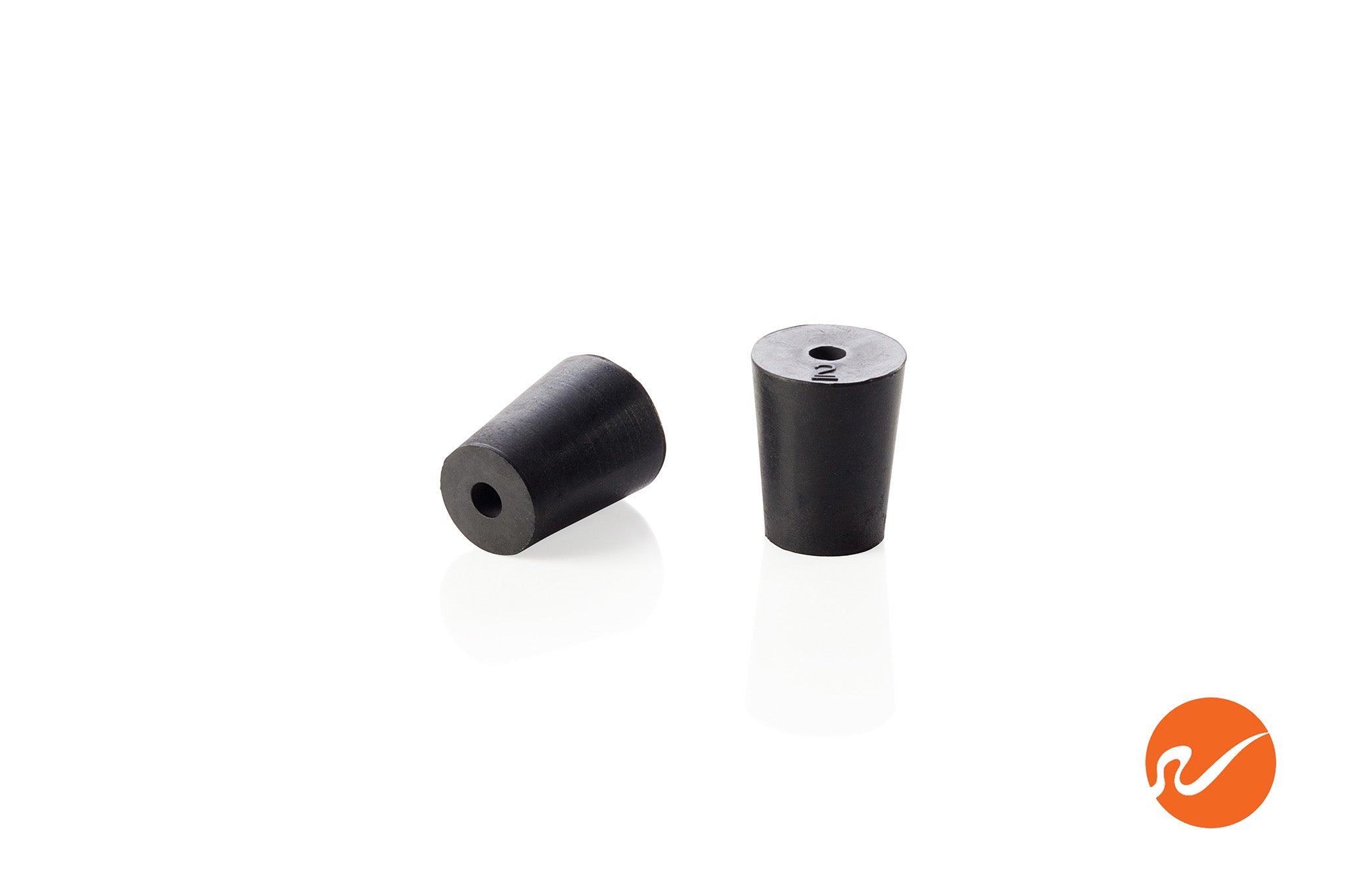 #2 Rubber Stoppers with 1 holes