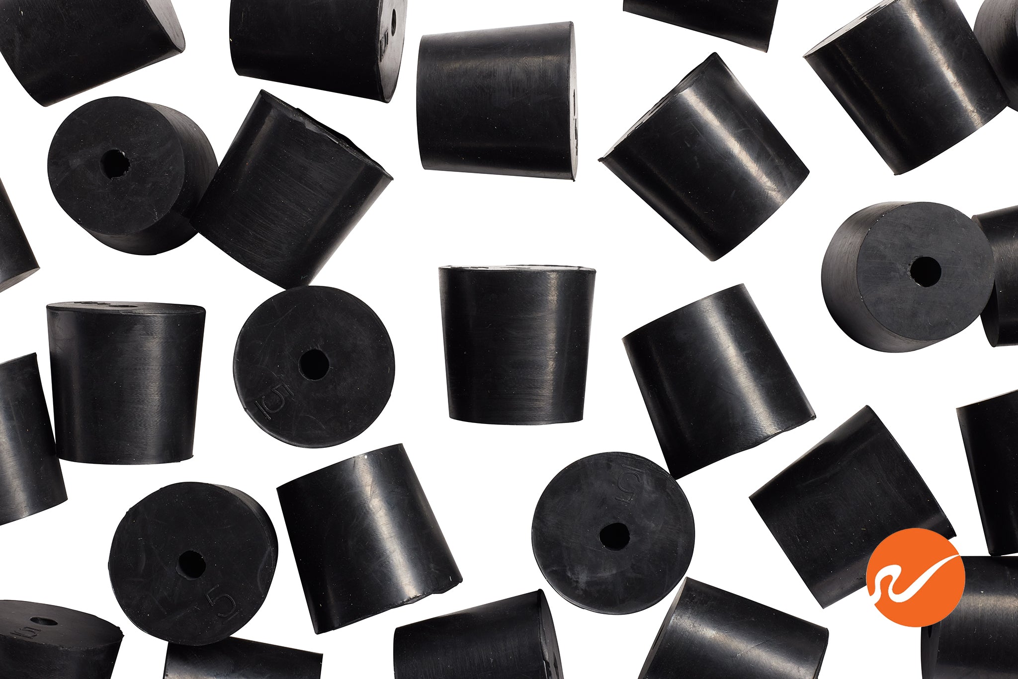#5 Rubber Stoppers with 1 hole - WidgetCo
