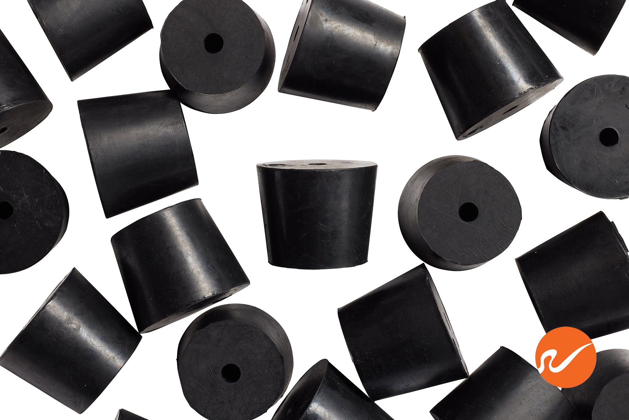 #6 Rubber Stoppers with 1 hole - WidgetCo