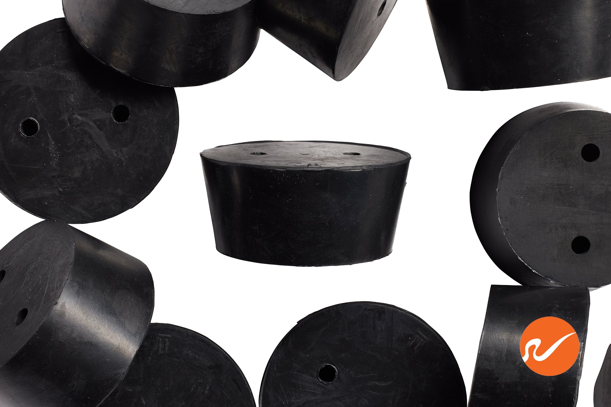 #11 Rubber Stoppers with 2 holes - WidgetCo