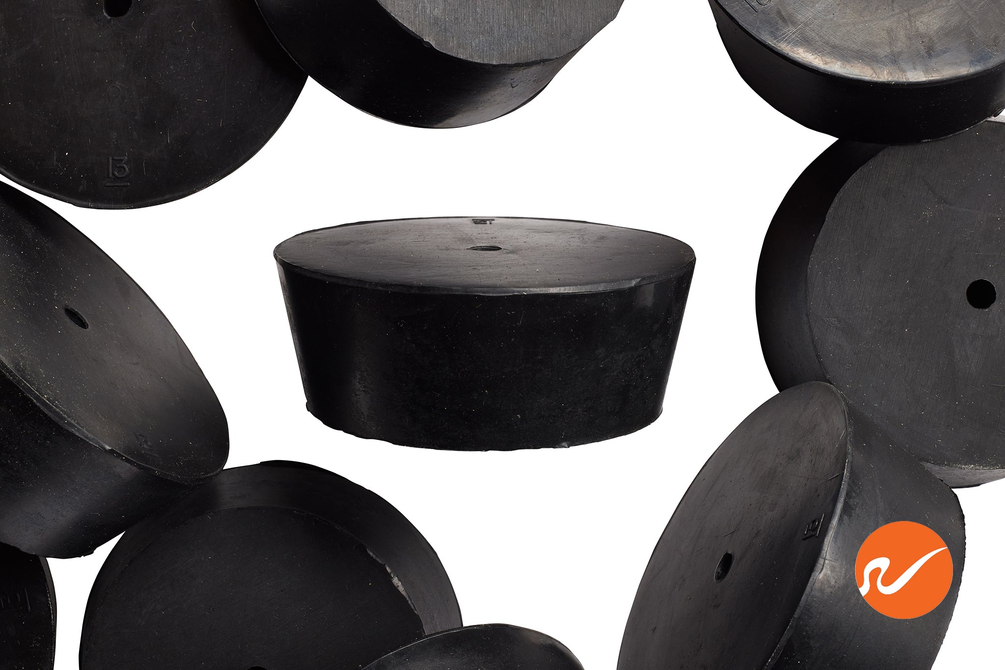 #13 Rubber Stoppers with 1 hole - WidgetCo
