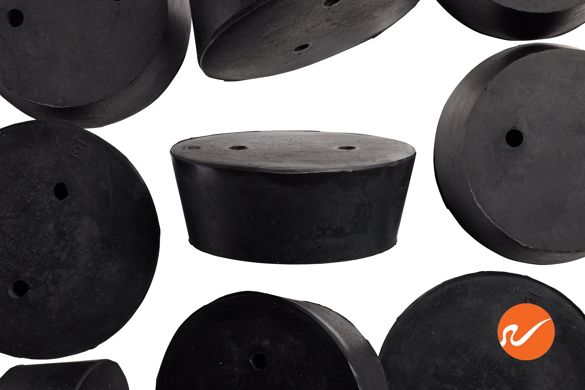 #13 Rubber Stoppers with 2 holes - WidgetCo
