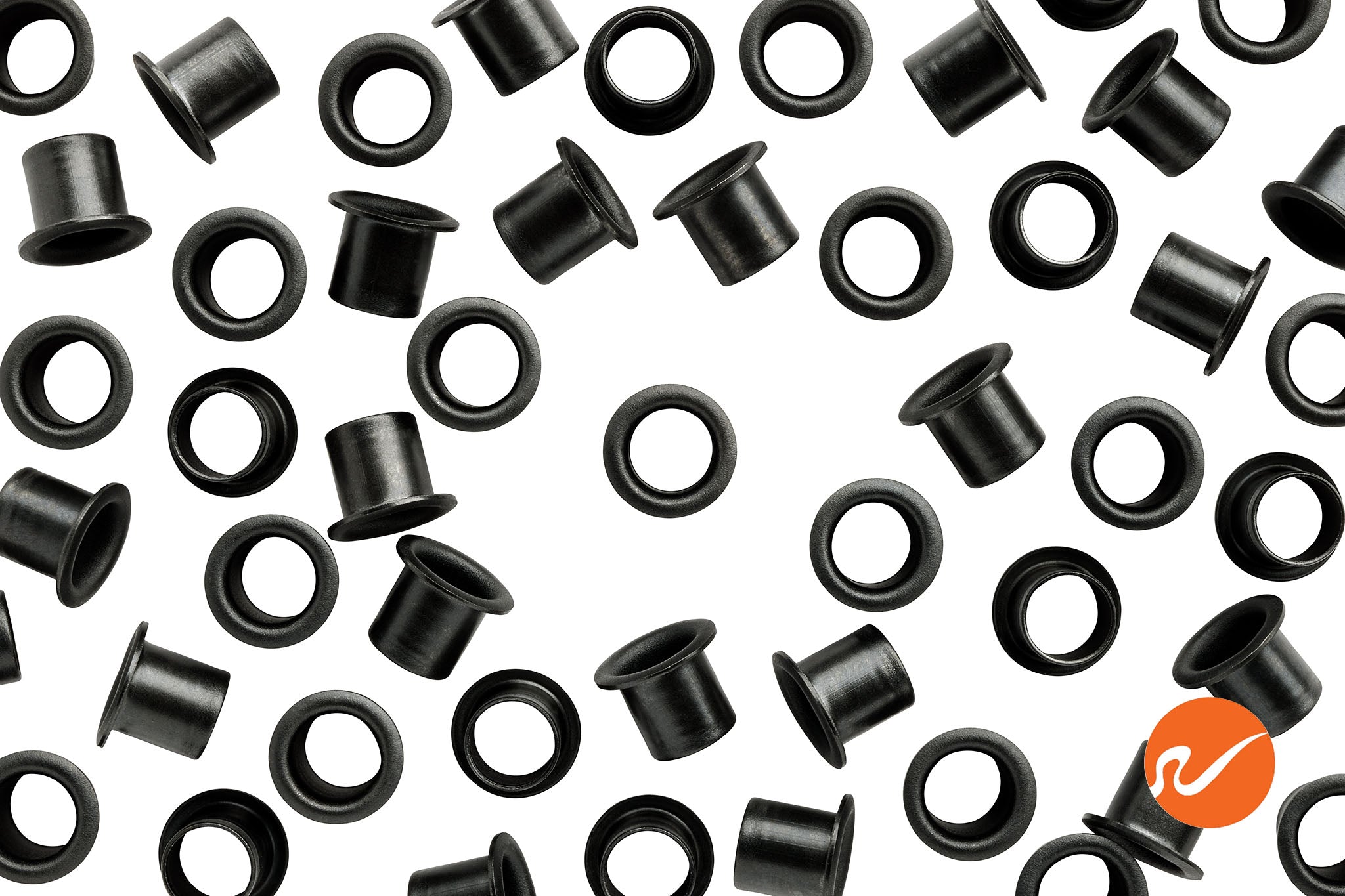 1/4" Matte Black Shelf Pin Sleeves - WidgetCo