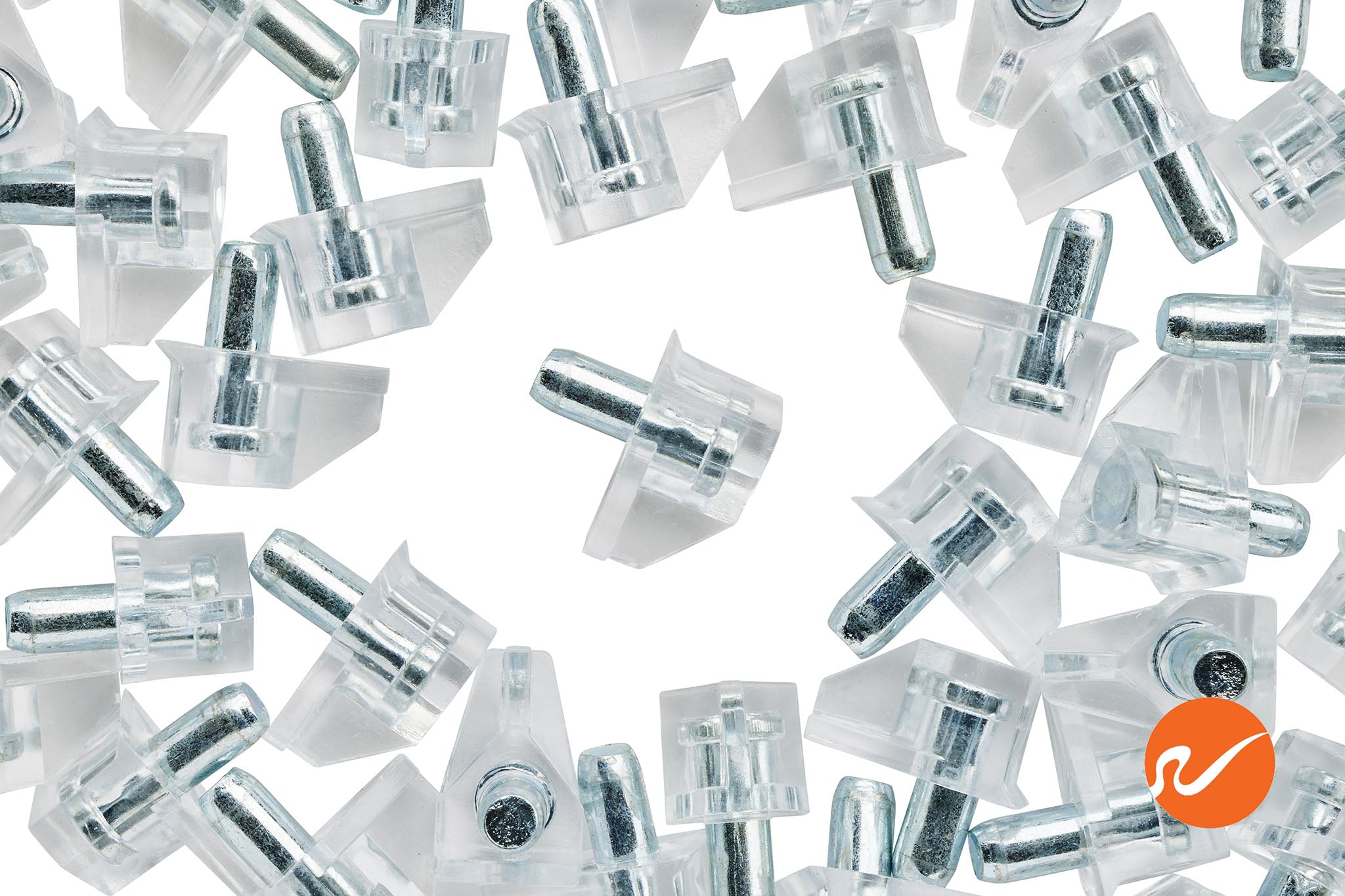 5mm Clear Plastic Shelf Pins - WidgetCo