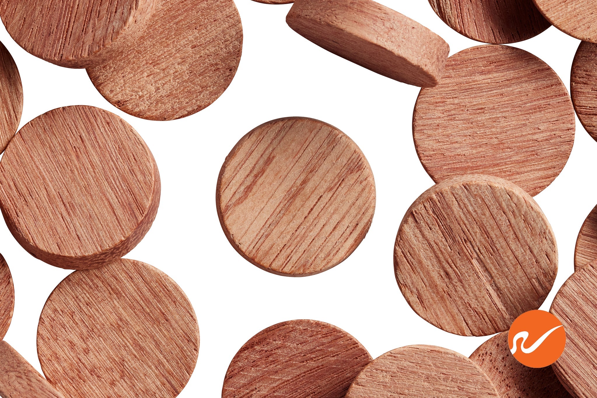 1" Mahogany Wood Plugs - Face Grain - WidgetCo