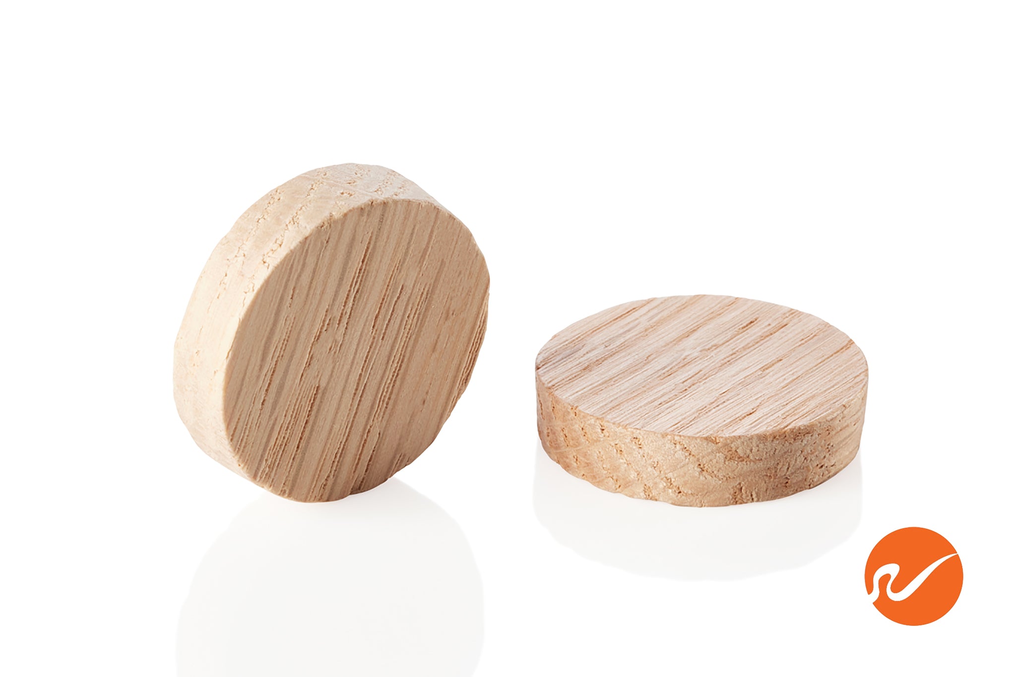 1" Oak Wood Plugs - Face Grain - WidgetCo