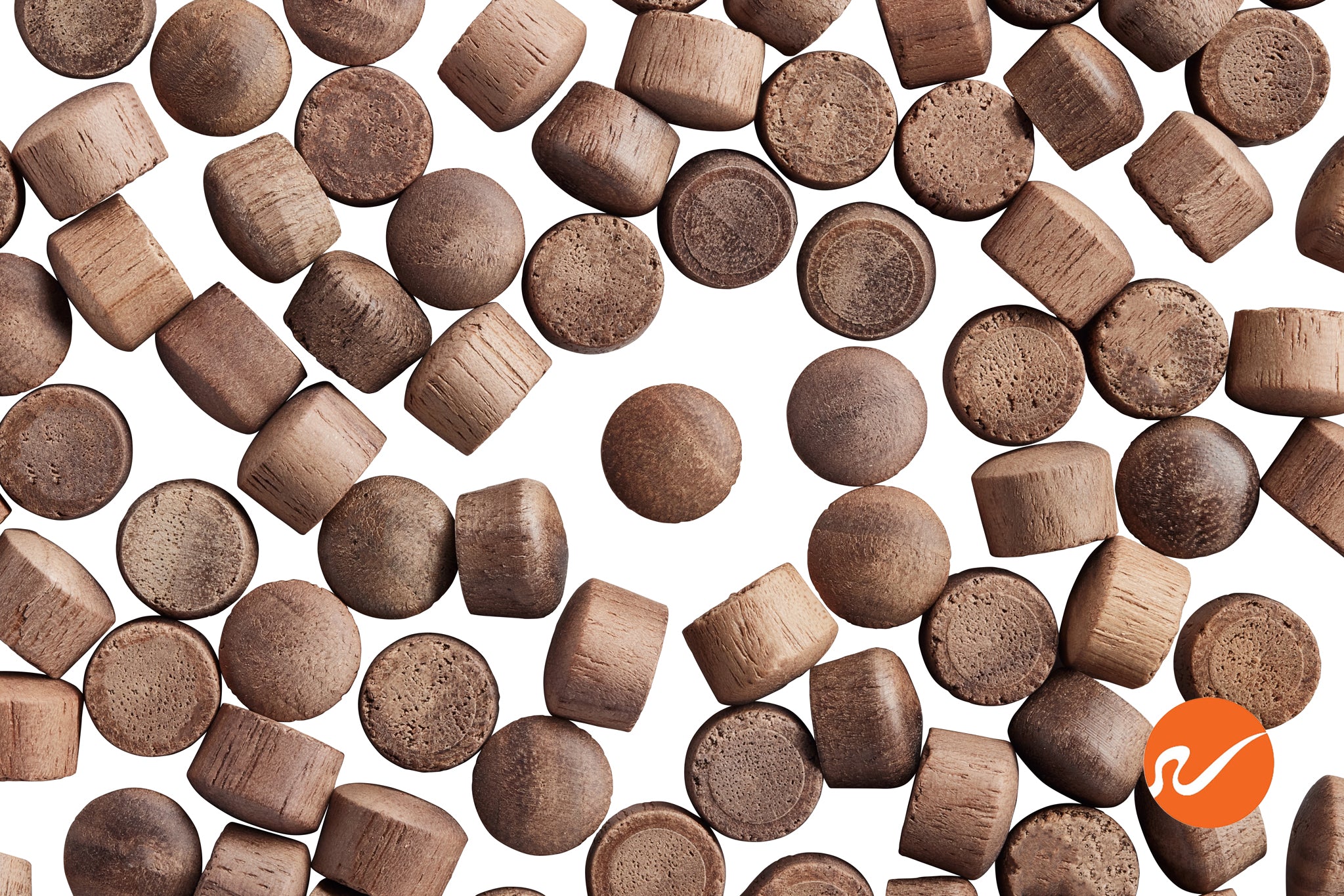 3/8" Walnut Oval Wood Plugs - WidgetCo