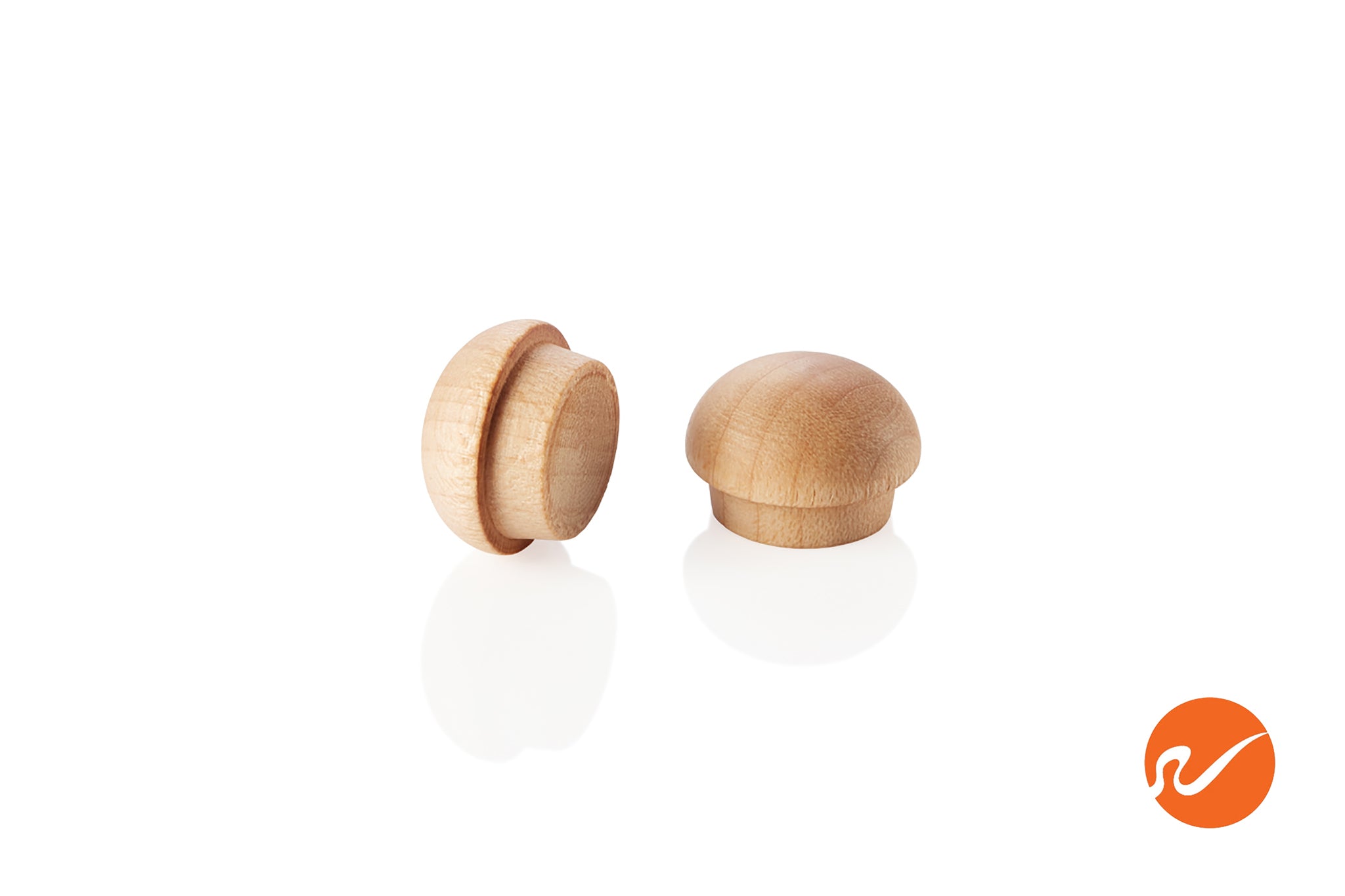 7/16" Maple Button Top Wood Plugs - WidgetCo