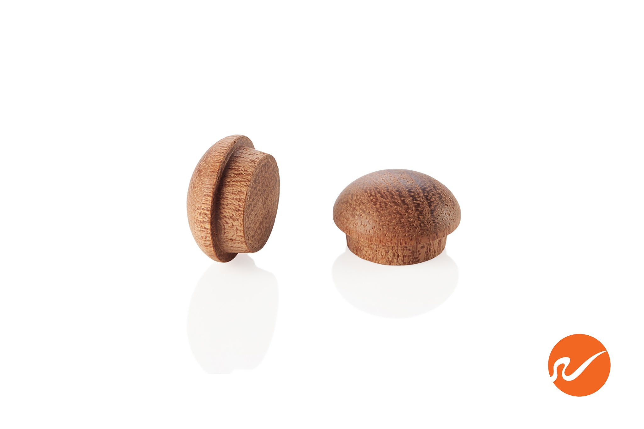 1/2" Mahogany Button Top Wood Plugs - WidgetCo
