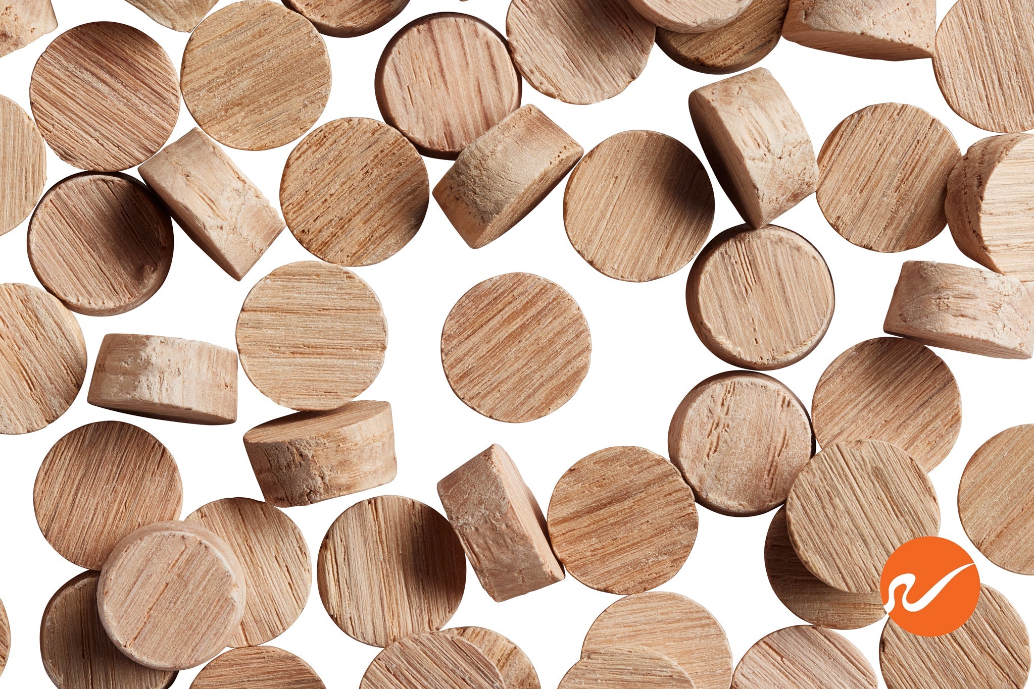 1/2" Oak Wood Plugs - Face Grain - WidgetCo