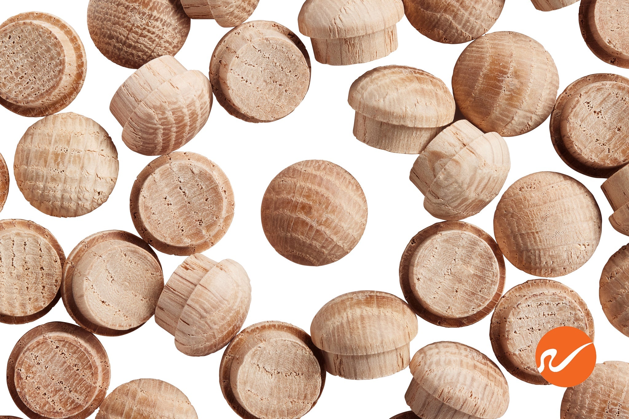 1/2" Oak Button Top Wood Plugs - WidgetCo