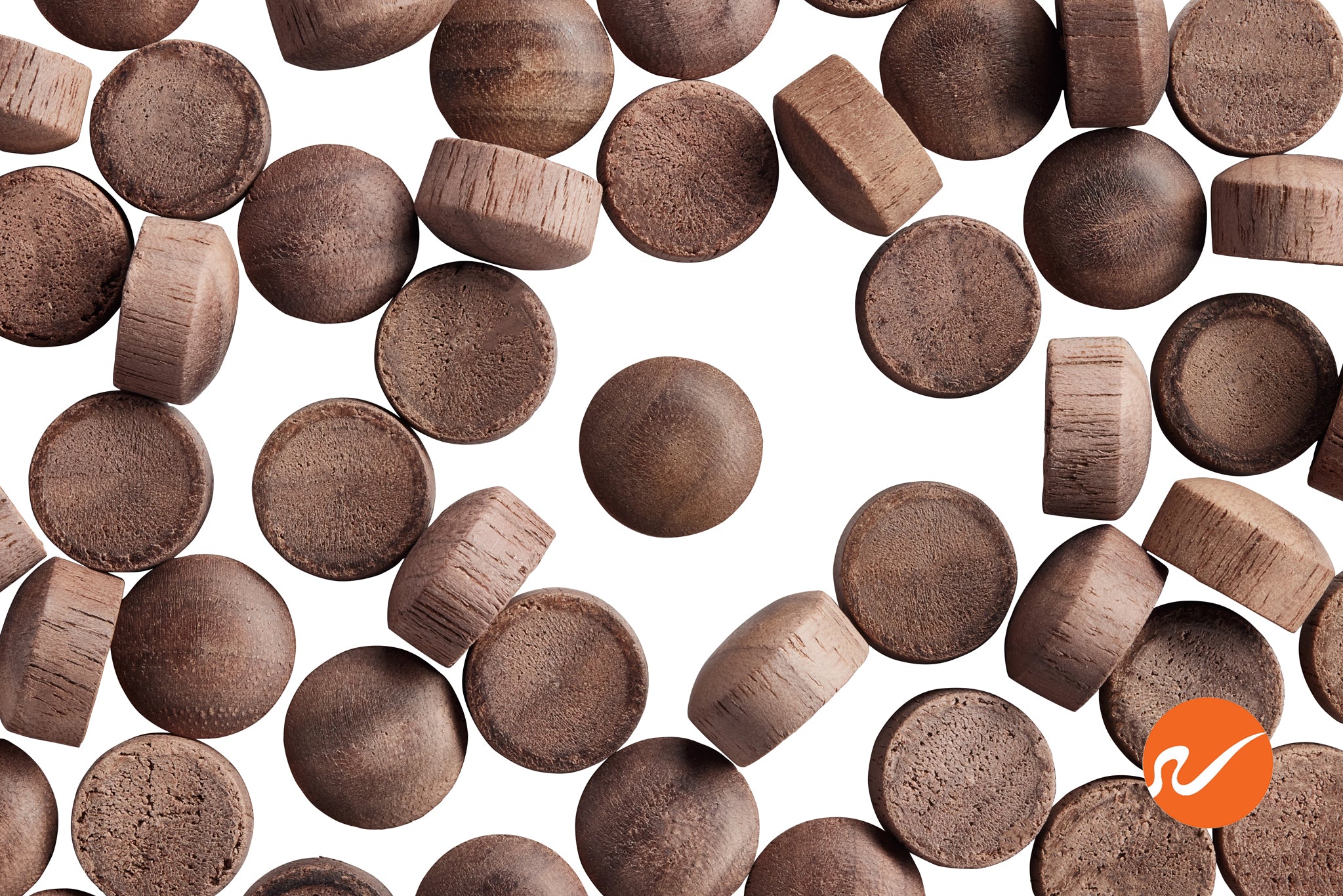 1/2" Walnut Oval Wood Plugs - WidgetCo