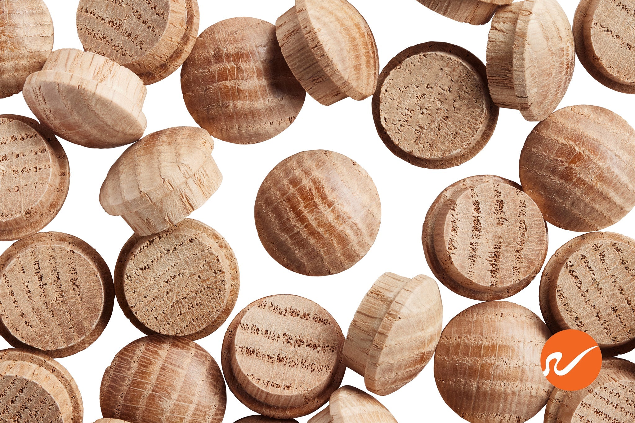 5/8" Oak Button Top Wood Plugs - WidgetCo