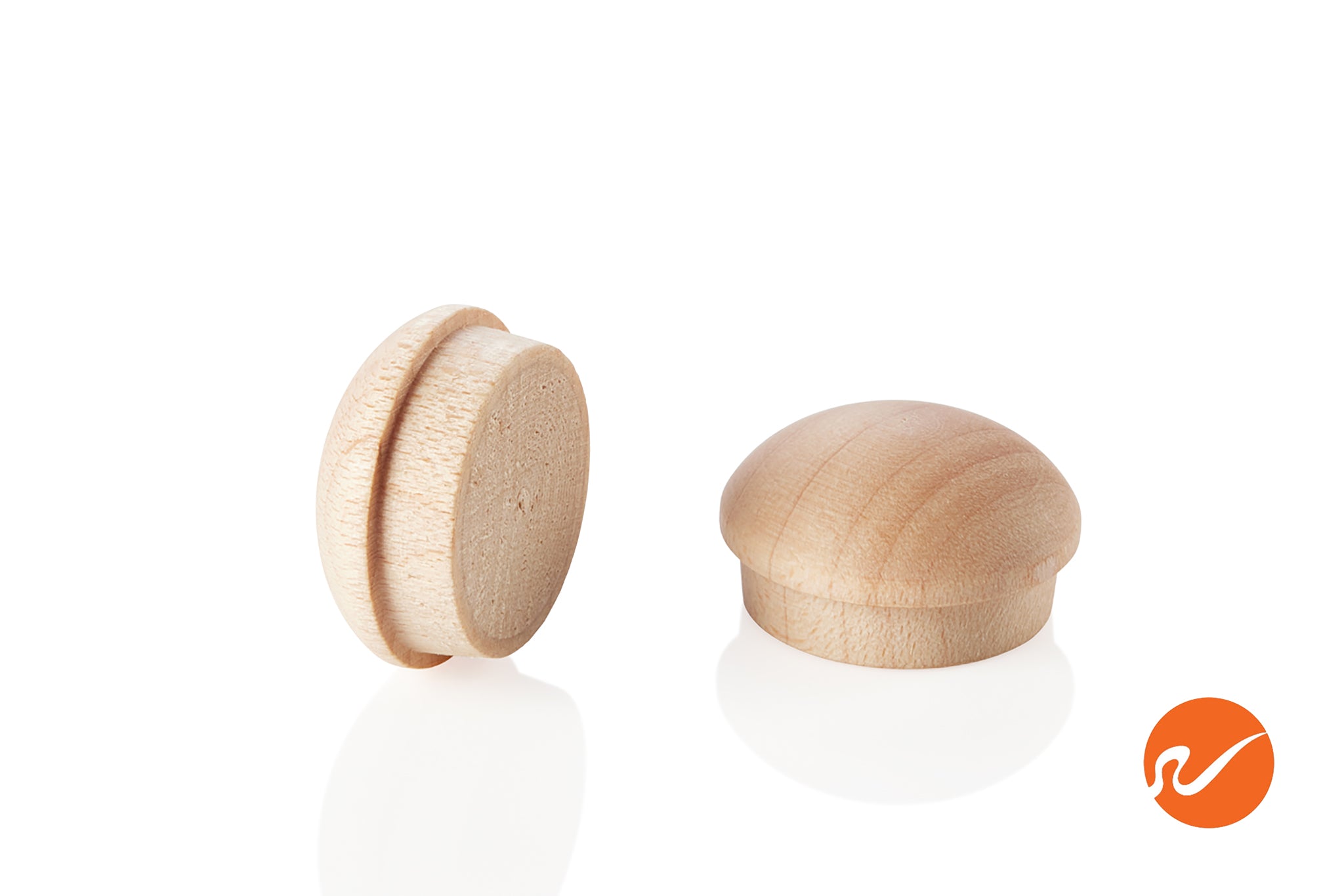 3/4" Maple Button Top Wood Plugs - WidgetCo