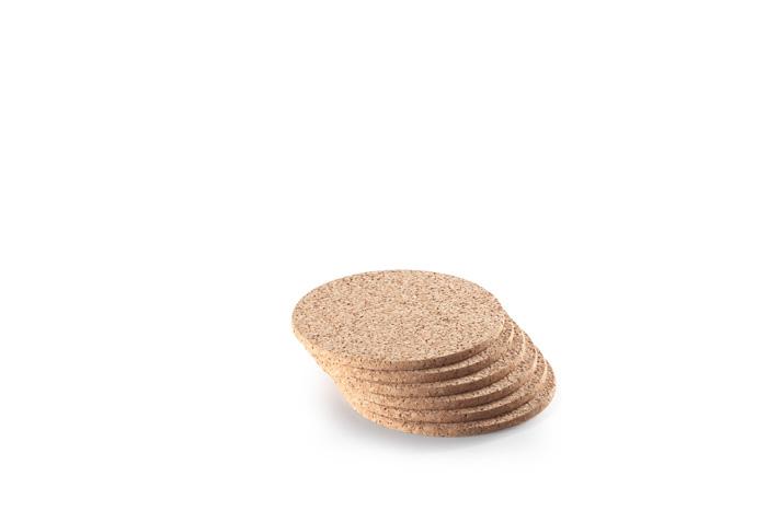 6 inch Round Cork Trivets