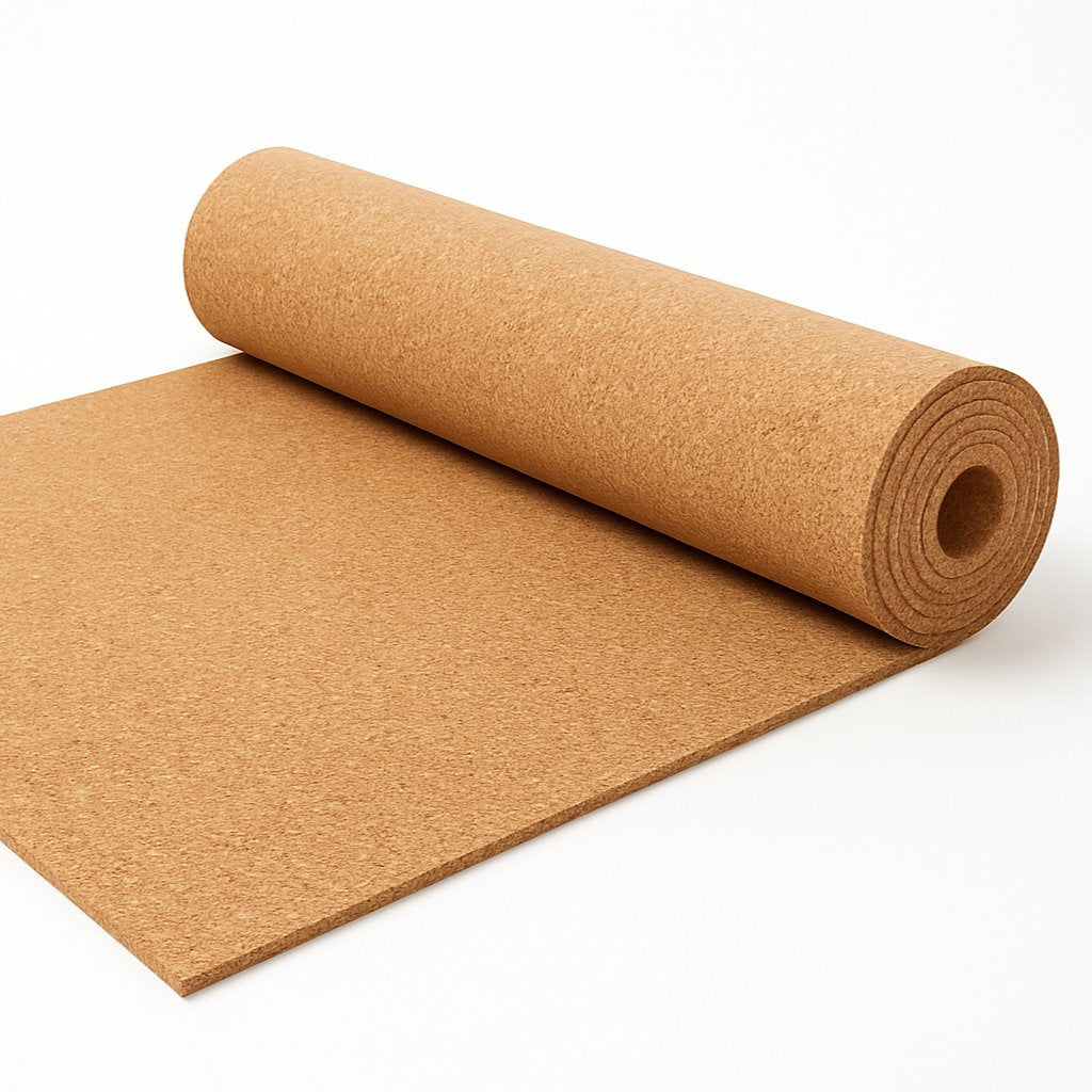 WidgetCo cork roll partially unfurled on a white background