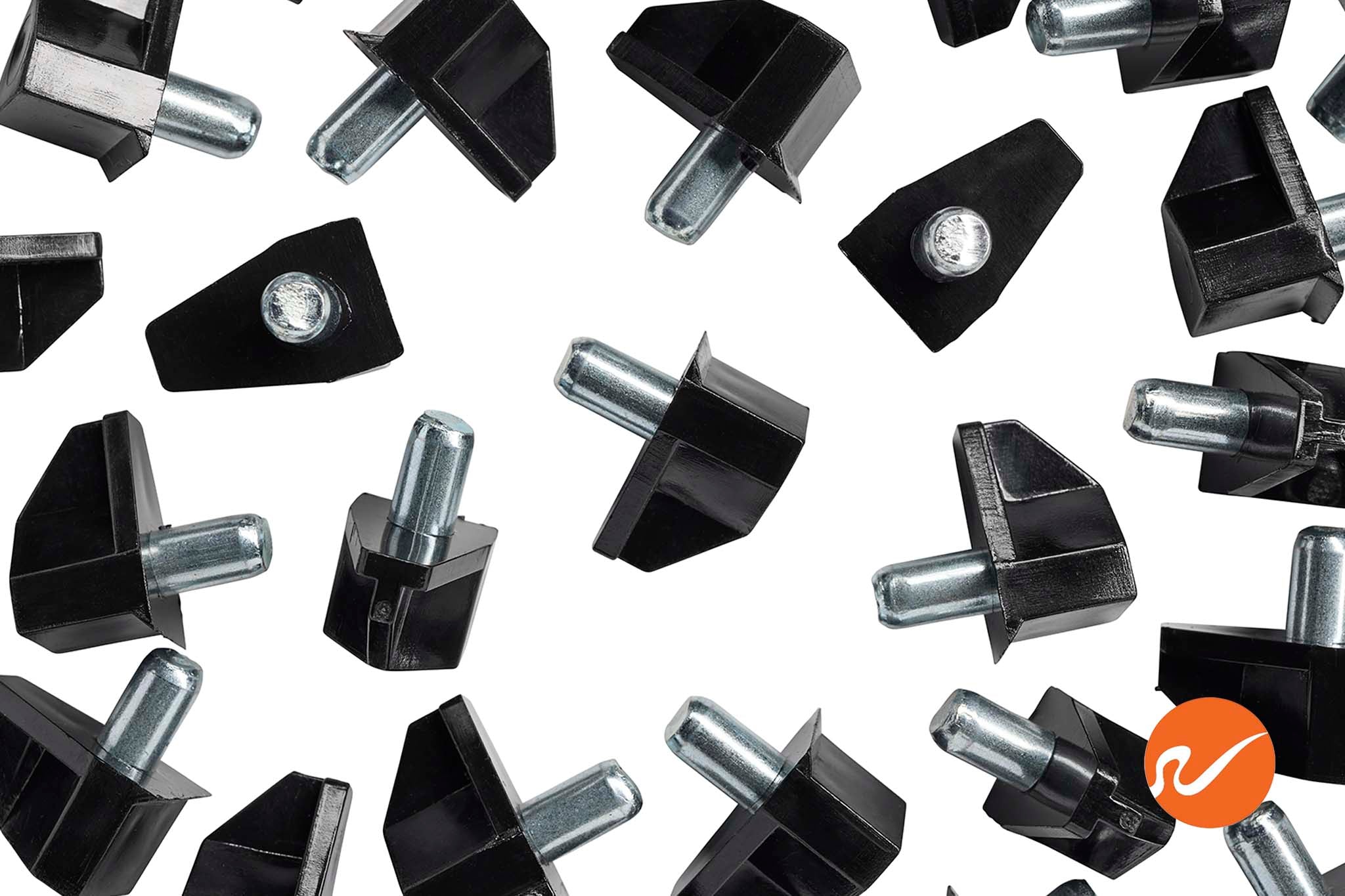 5mm Black Plastic Shelf Pins