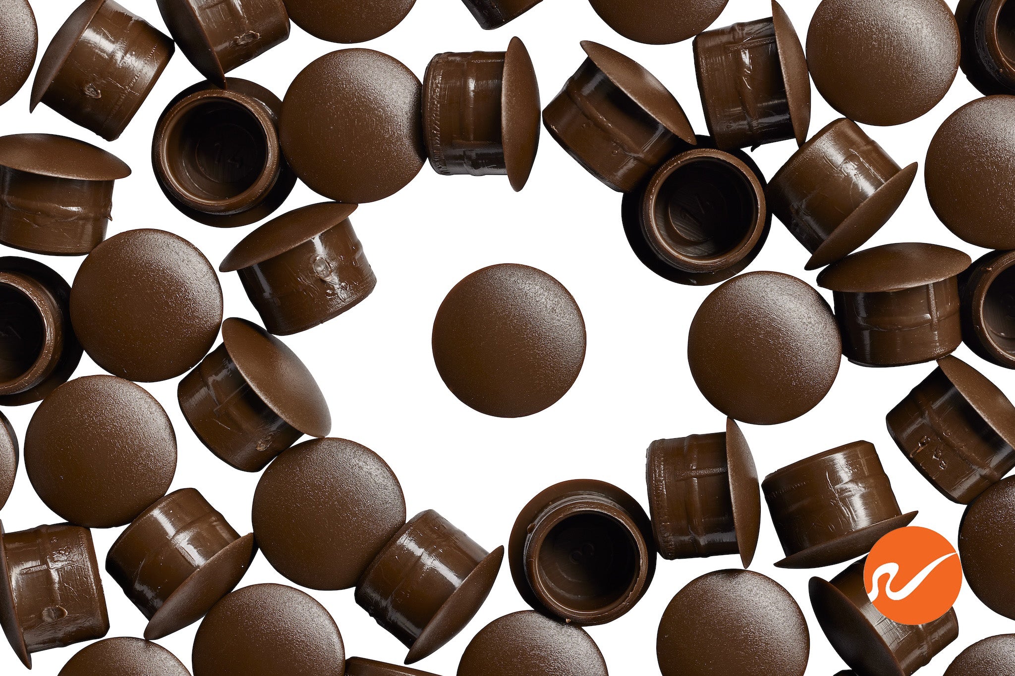 12mm Dark Brown Hole Plugs