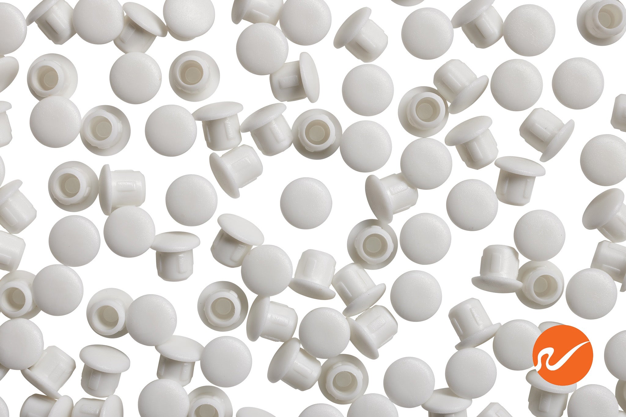 1/4" White Hole Plugs