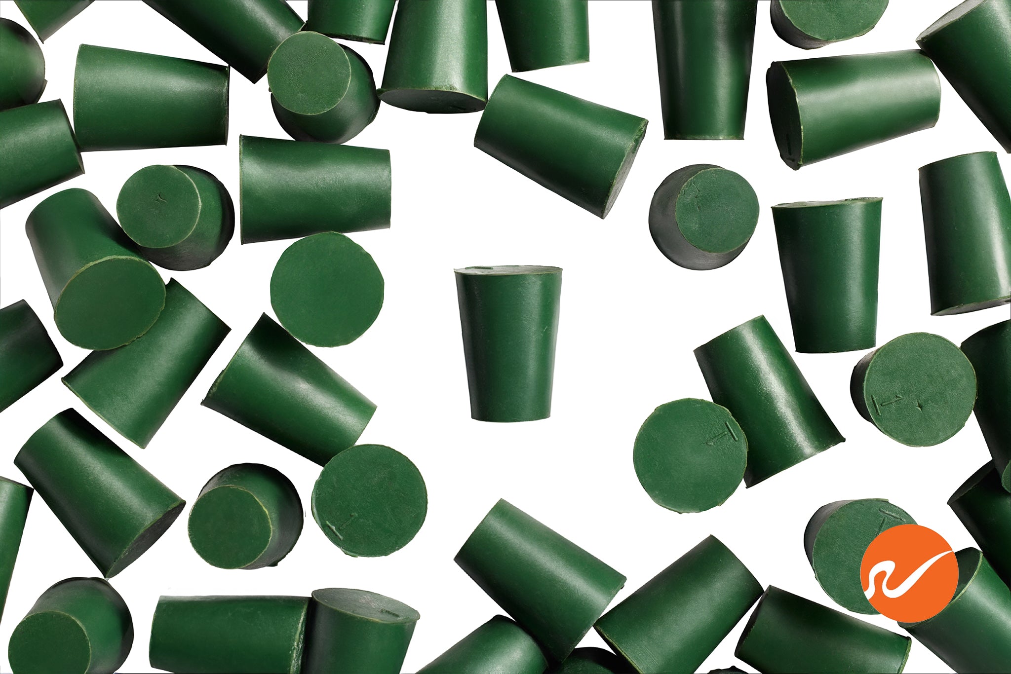 #1 Green Neoprene Rubber Stoppers