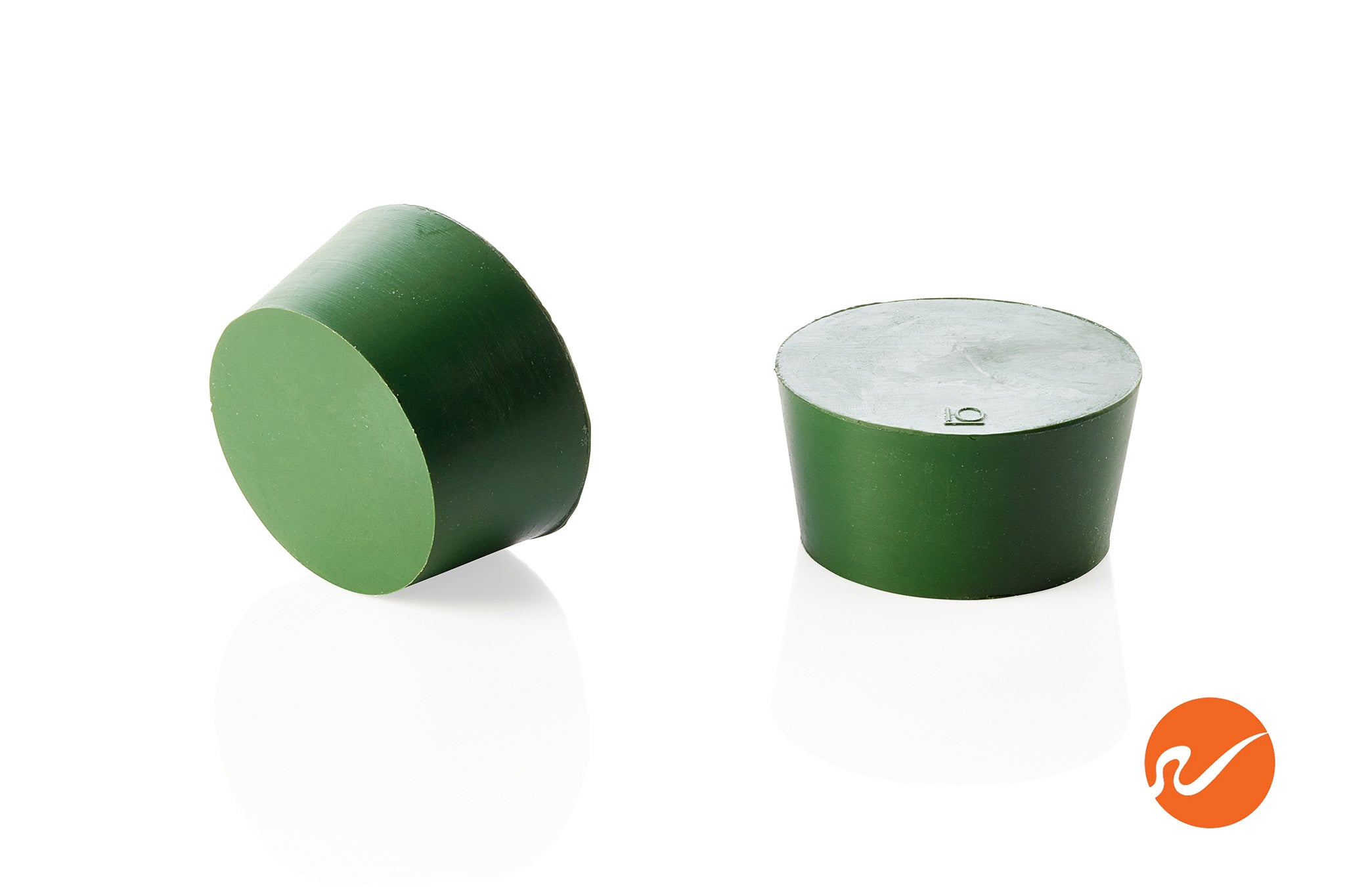 #10 Green Neoprene Rubber Stoppers