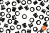 1/4" Matte Black Shelf Pin Sleeves - WidgetCo