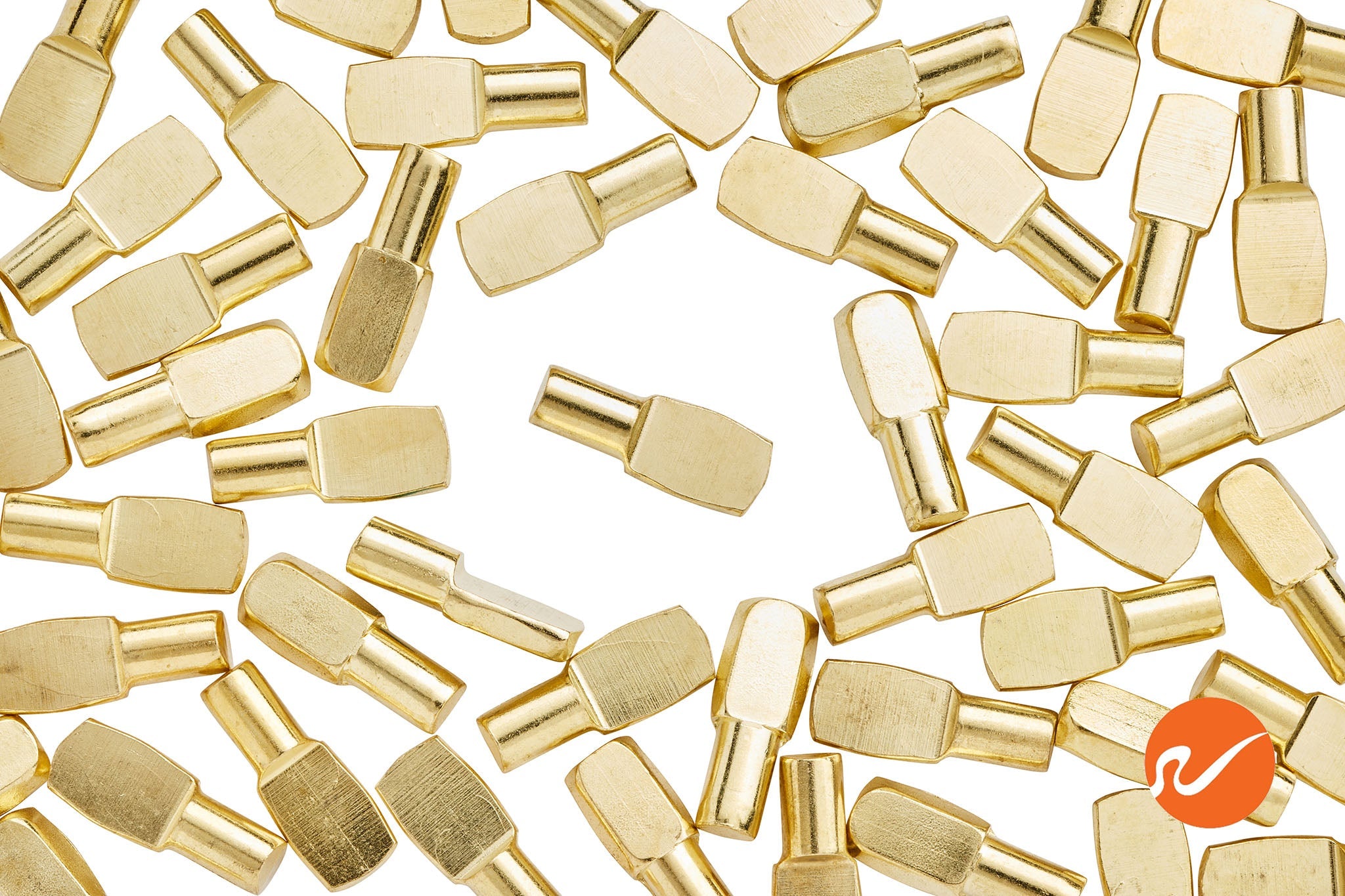 5mm Brass Shelf Pins - WidgetCo