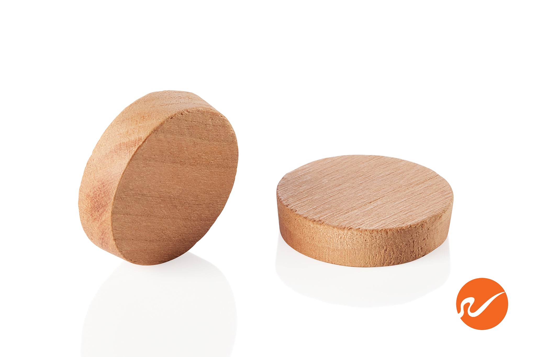 1" Cherry Wood Plugs - Face Grain - WidgetCo