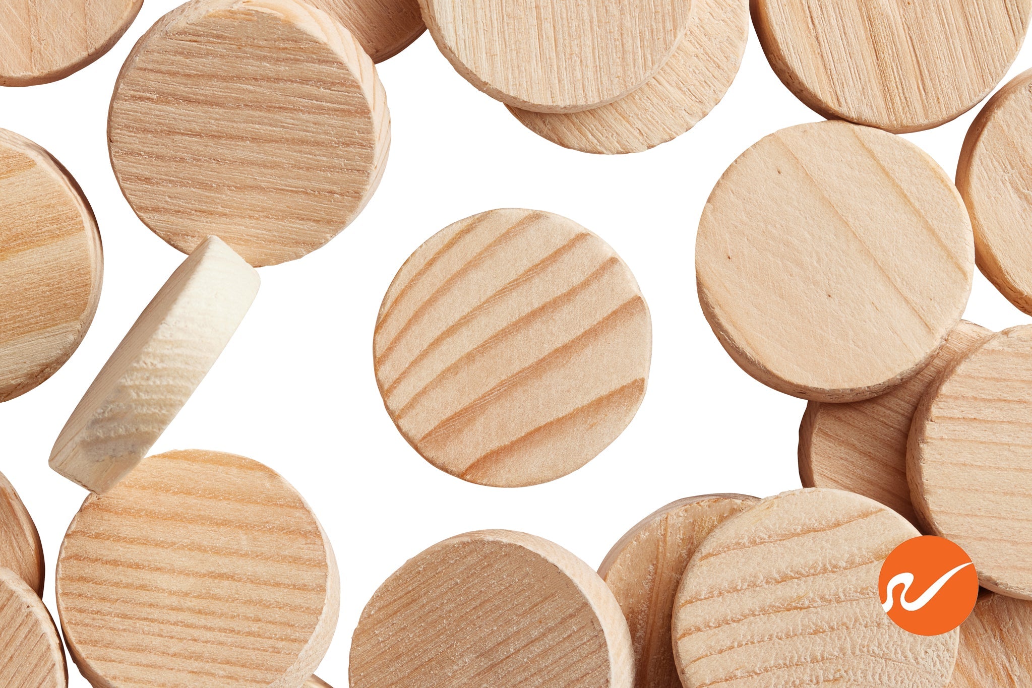 1" Fir Wood Plugs - Face Grain - WidgetCo