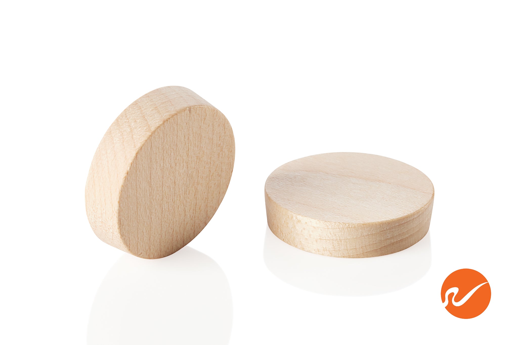 1" Maple Wood Plugs - Face Grain - WidgetCo