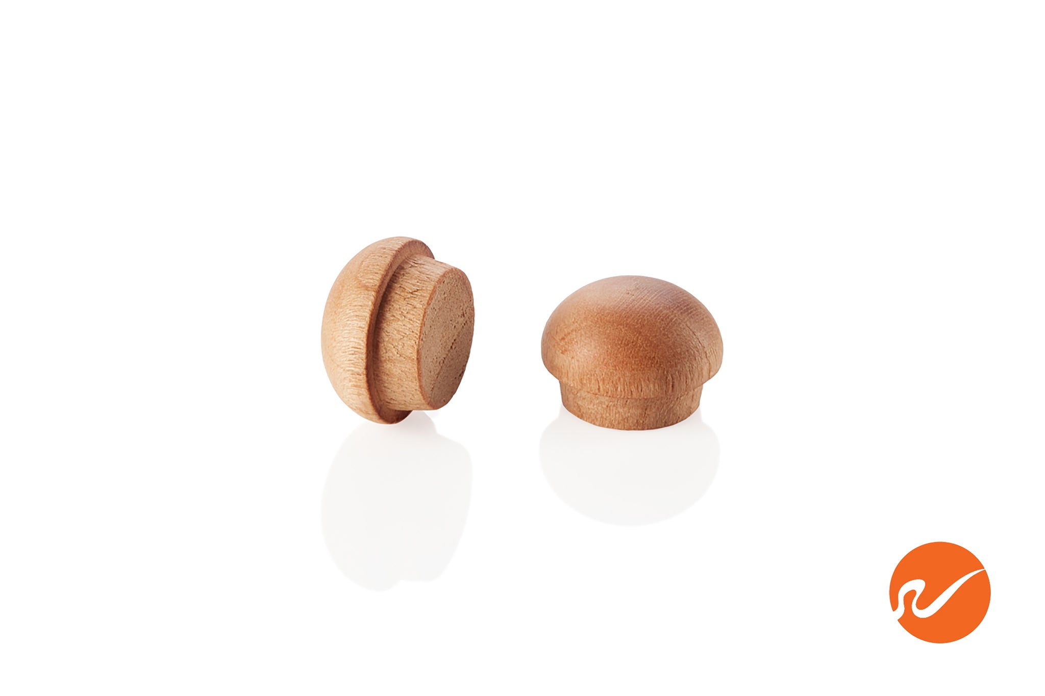 7/16" Cherry Button Top Wood Plugs - WidgetCo
