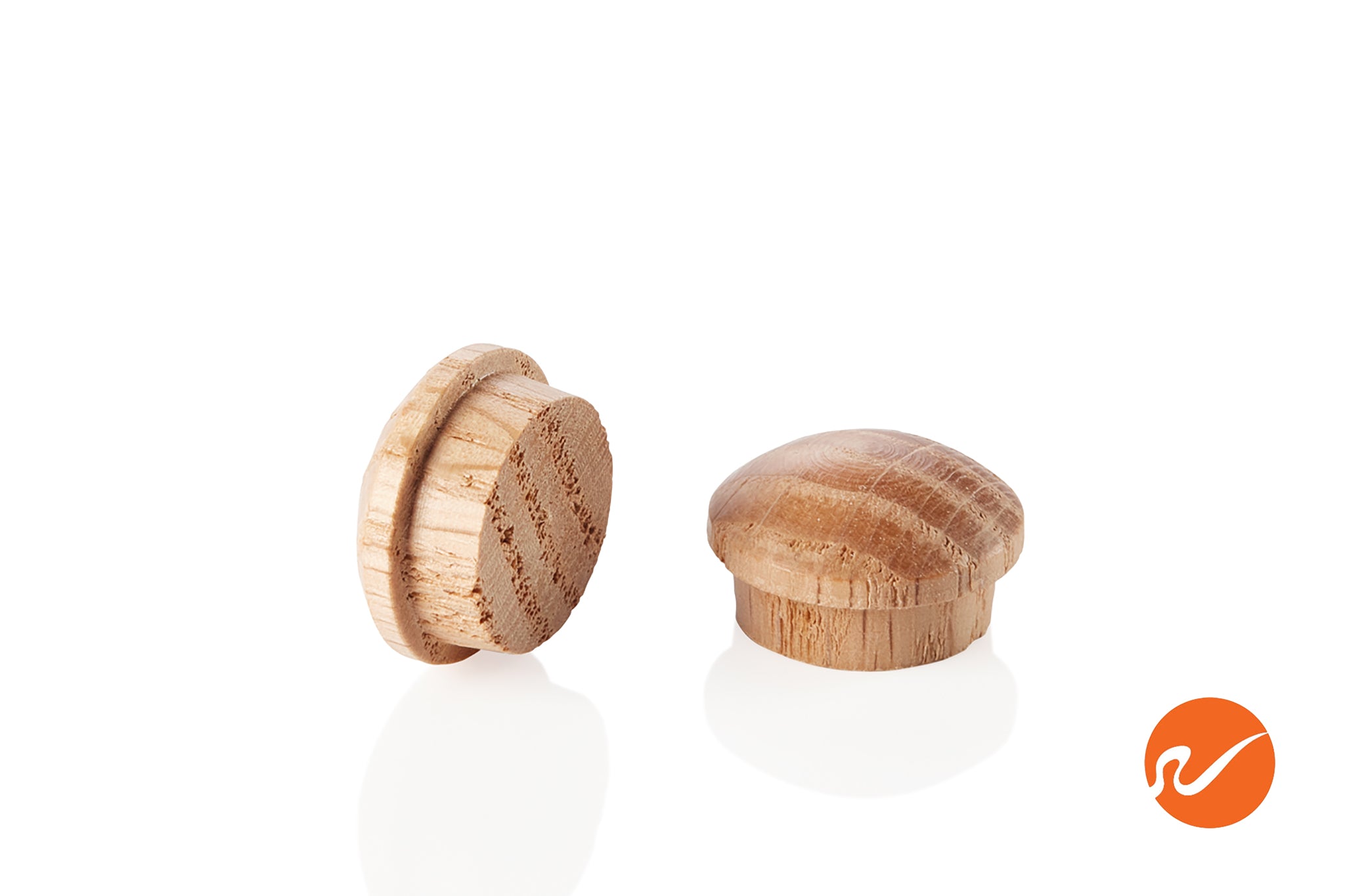 5/8" Oak Button Top Wood Plugs - WidgetCo