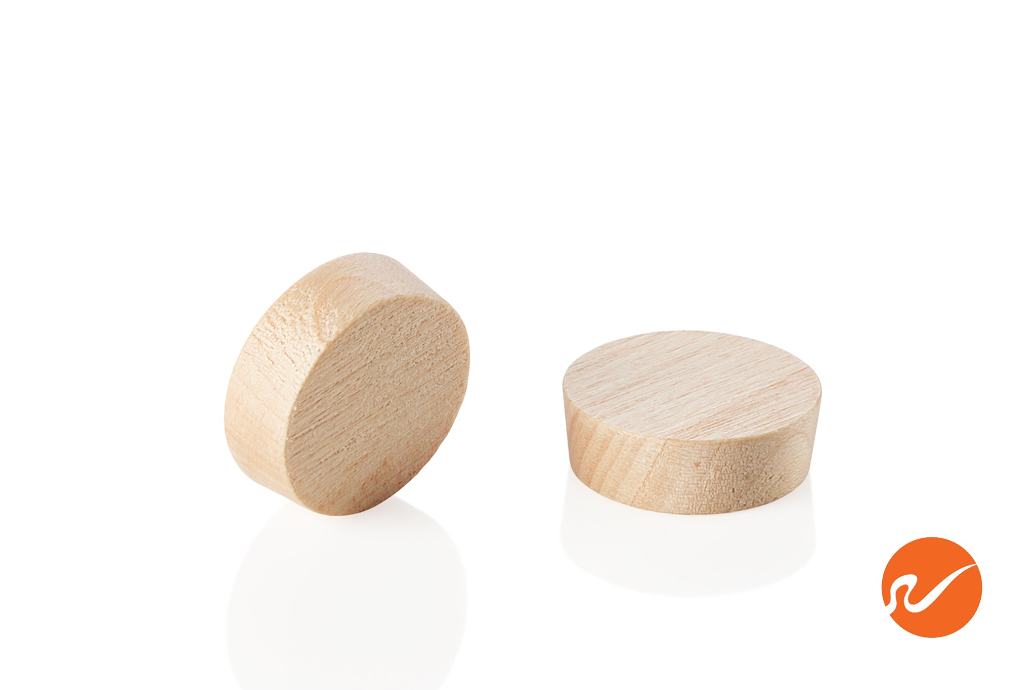 3/4" Maple Wood Plugs - Face Grain - WidgetCo