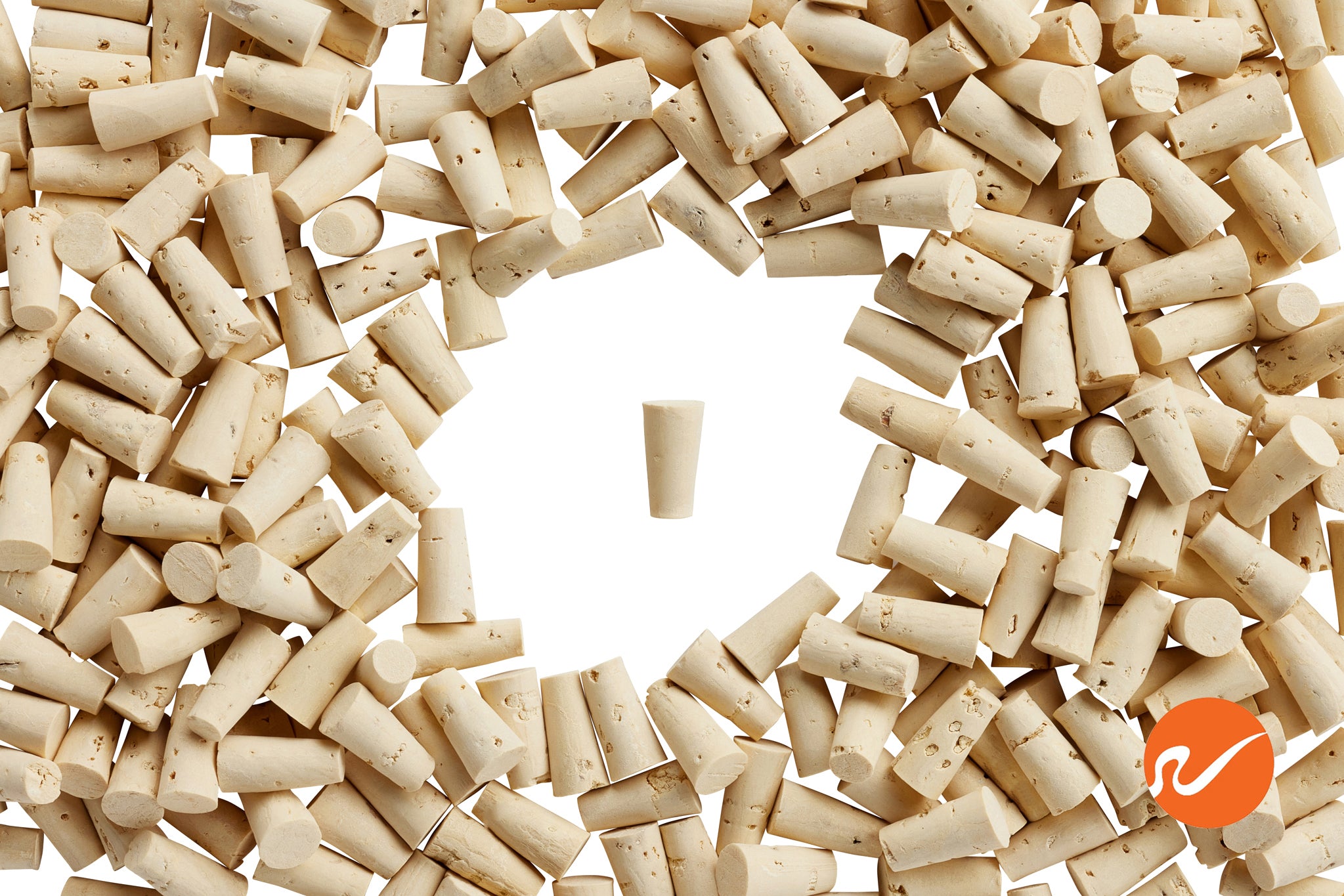 Size 000 Cork Stoppers, Extra Select - WidgetCo