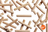 1/4" x 1-3/4" Wood Dowel Pins - Multi-Groove - WidgetCo