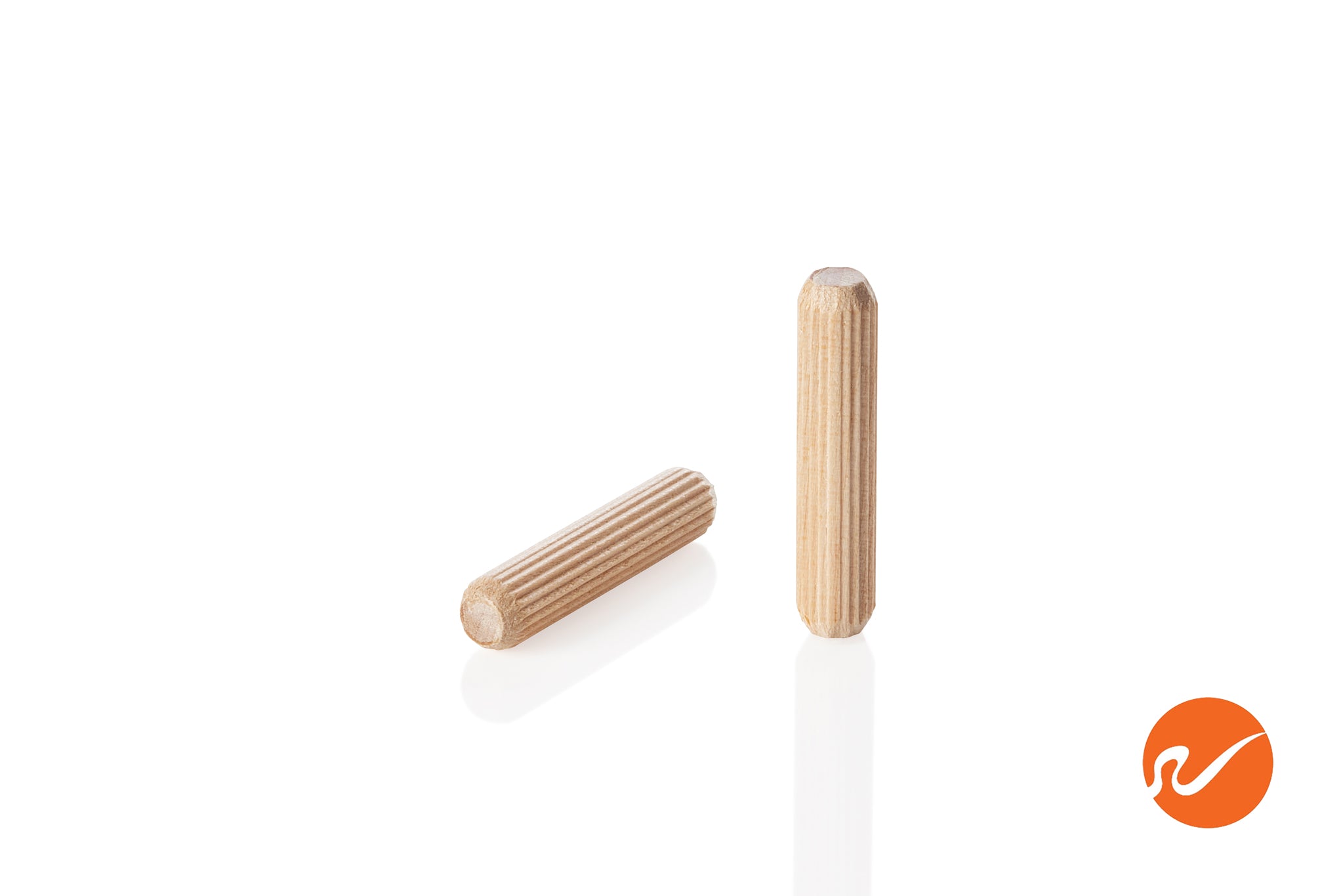 5/16" x 1-1/2" Wood Dowel Pins - Multi-Groove - WidgetCo