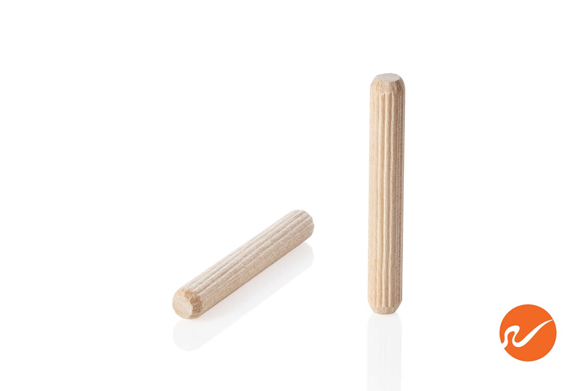 5/16" x 2-1/4" Wood Dowel Pins - Multi-Groove - WidgetCo
