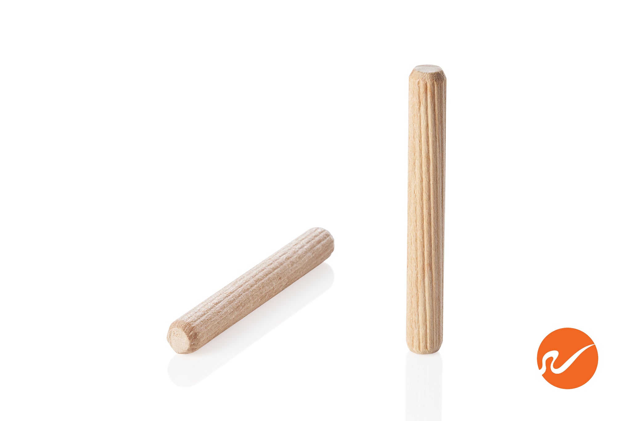 5/16" x 2-1/2" Wood Dowel Pins - Multi-Groove - WidgetCo